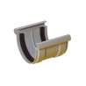 Manguito unión perfil canalón PVC gris claro Adequa 101-C