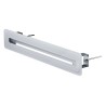 Rejilla rectangular difusora lineal vidrio blanco Zehnder ComfoGrid 400