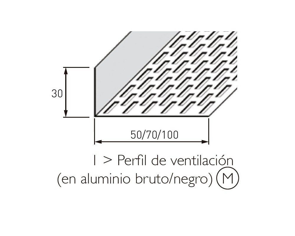 Perfilería de ventilación Cedral Lap/Click