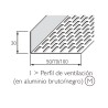Perfilería de ventilación Cedral Lap/Click