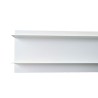Zócalo de aluminio para perfil enrasado modelo Z blanco RAL9010
