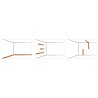 Perfil de zócalo o de cenefa aluminio mate 2,5m Schluter DESIGNBASE-QD
