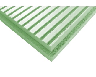 Panel de poliestireno extruido XPS ranurado 1250x600x80mm
