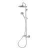 Columna de ducha termostática con rociador de 200mm cromo Galindo 50049300