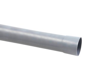 Tubo de evacuación PVC Ø40mm x 3m RAL7037