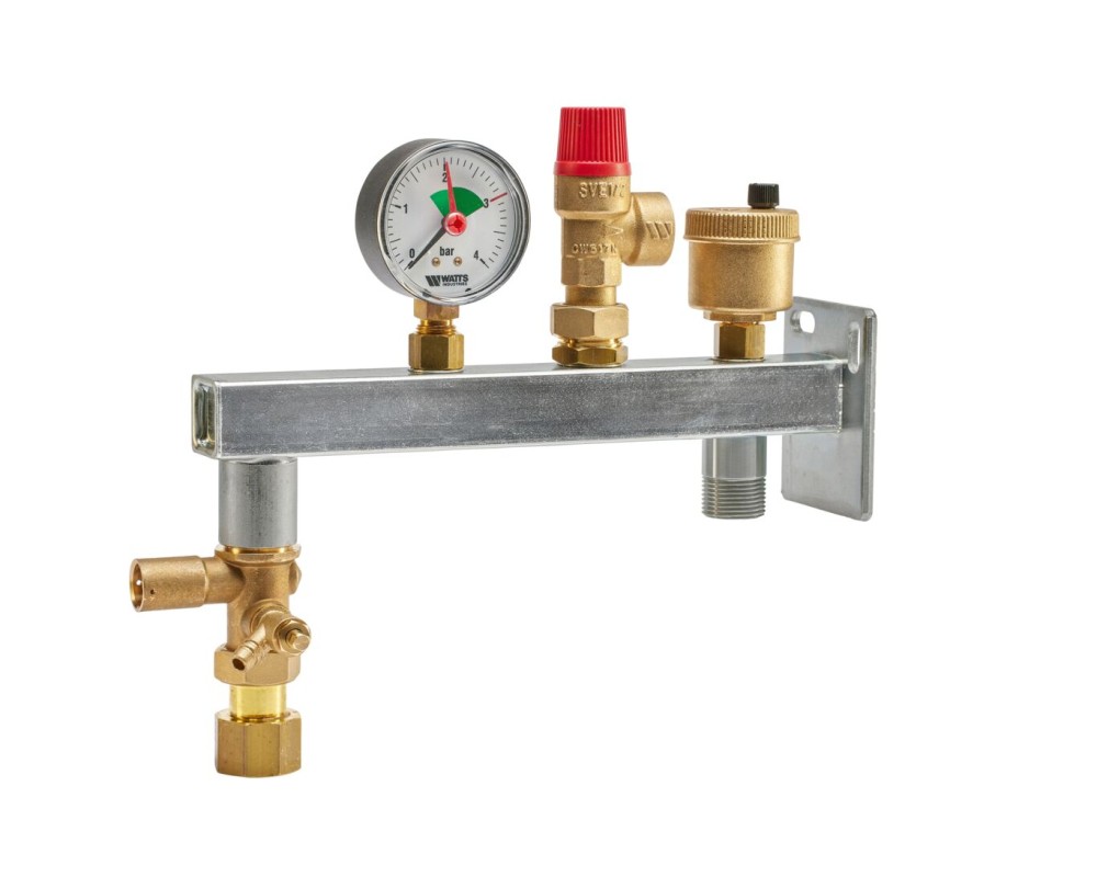 Juego de acoplamiento para vasos de expansión con válvula de control Watts GAG KAV