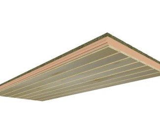 Panel sándwich friso de abeto natural 2.500x600mm Ondutherm H19+A80+FAN10