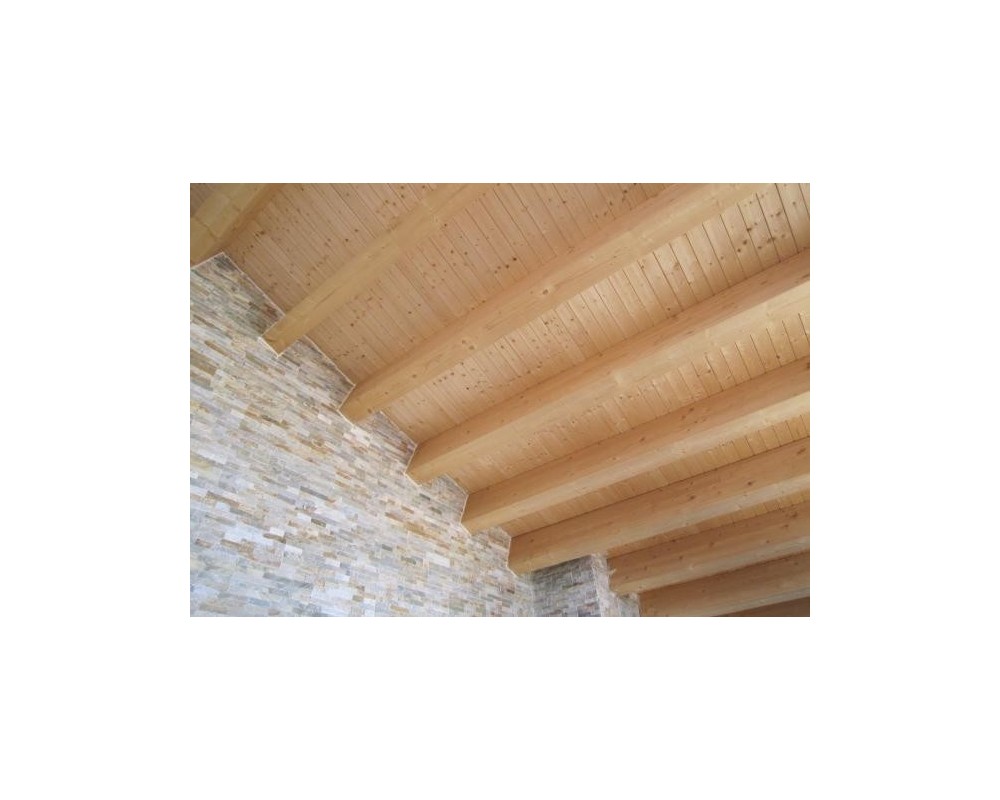 Panel sándwich friso de abeto natural 2.500x600mm Ondutherm H19+A40+FAN10