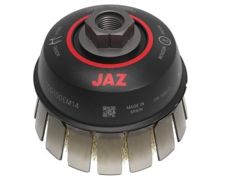 Cepillo taza TOG 80x0,30 M14 latonado con guarda Jaz TOG0800EM14