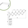 Tendedero extensible kit 1000mm Amig Mod. 1