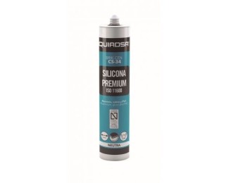 Silicona neutra Quiadsa CS-34 acero inoxidable cartucho 300ml