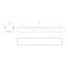 Canal de drenaje ACO MULTIDRAIN 150 1000mm H120 DN/OD 110 D400