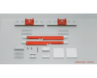 Juego accesorios UNIKGLASS+ 100 KSC V10-12 SILVER Klein 2350