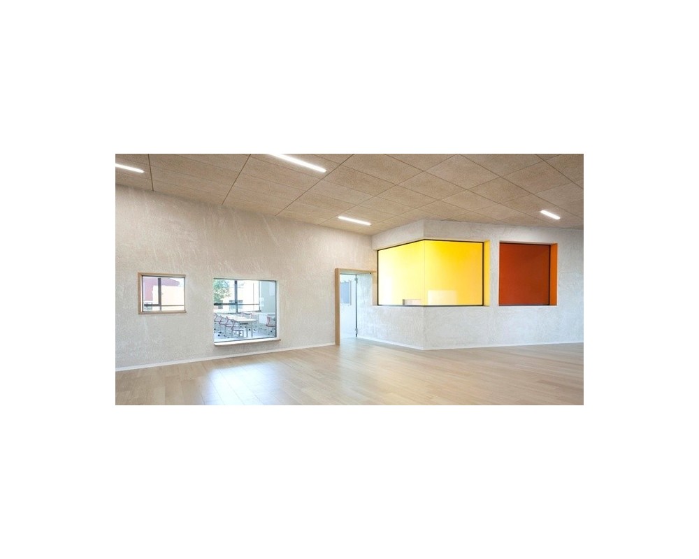 Panel acústico Celenit AB micro 1200x600x25mm para falsos techos y revestimientos
