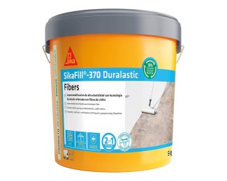 Revestimiento elástico con fibras para impermeabilización Sikafill 370 rojo 5kg