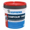 Impermeabilizante de caucho con fibras Soprema Campolin Fiber rojo 20kg