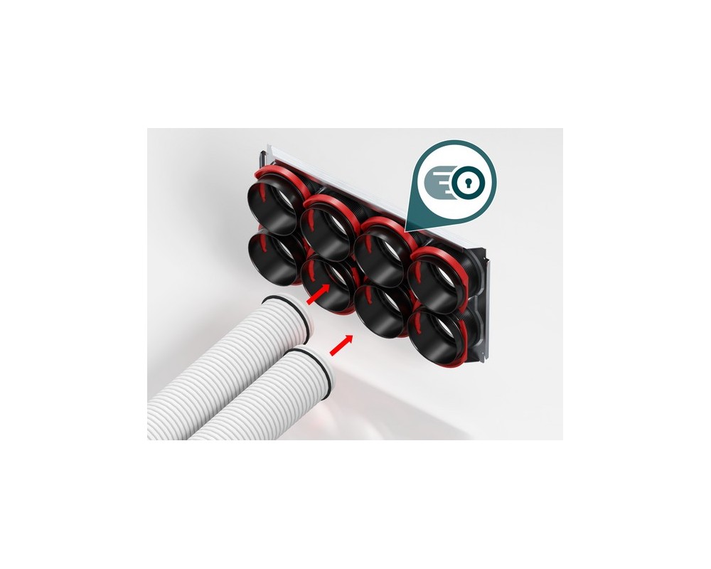 Placa de distribución Zehnder ComfoWell Therm para ComfoTube Ø90