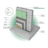 Poliestireno extruído XPS CB para aislamiento exterior (SATE) espesor 12cm