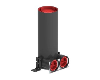 Boca de ventilación larga 2 conexiones ComfoTube 90 Zehnder Plenum TVA-P 2x90