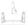 Barra antipánico embutir 900mm Tesa Global1E GL1E909NR