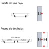 Barra antipánico embutir 900mm Tesa Global1E GL1E909NR