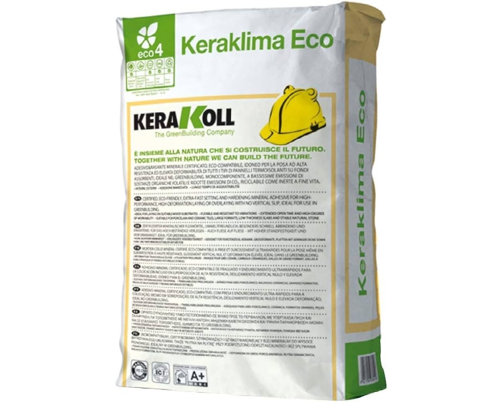 Adhesivo y mortero de alisado Kerakoll Keraklima Eco gris saco 25kg
