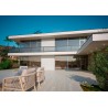 Perfil vierteaguas de aluminio lacado Novovierteaguas Eclipse XS 35x2500mm