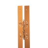 Bisagra larga plana 2100x40 mm Igle R-1063 latonada izquierda