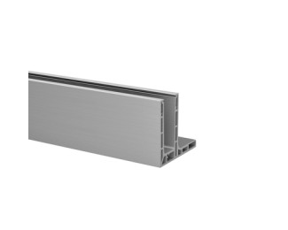 Perfil suelo Easy Glass Smart F montaje superior aluminio 5m Q-railing 8220