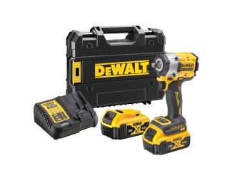 Llave de impacto 1/2" 18V con 2 baterías 5Ah y cargador Dewalt DCF921P2T-QW