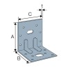 Escuadra reforzada 120x60x75x2,5mm Simpson E6/2.5