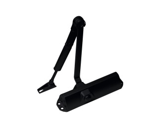 Conjunto Dormakaba TS 68 negro con brazo retenedor