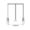 Perchero abatible 450-600mm IA05 Micel 94009