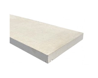 Vierteaguas de piedra apomazado blanco 185x35x3cm