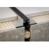 Perfil PVC para juntas de retracción 80x30x2500mm Novojunta Hormigonado