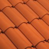 Teja cañon cerámica Ø160 Castilla Gelis roja