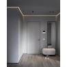 Perfil de aluminio LED para foseado en techo ILLU-A en mampostería y yeso laminado 2 ml