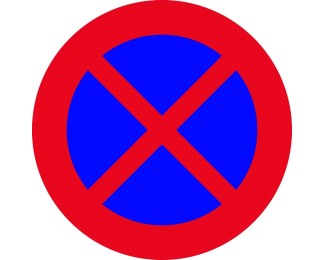 Señal de bolsa "Prohibido parar y estacionar" JAR 4050027