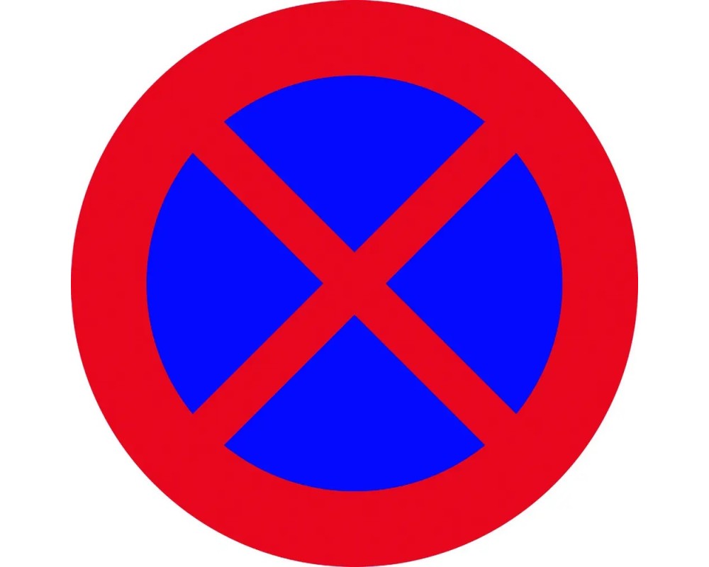 Señal de bolsa "Prohibido parar y estacionar" JAR 4050027