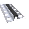Perfil para junta estructural Novojunta Pro Aluminio Plus lisa 2,5m