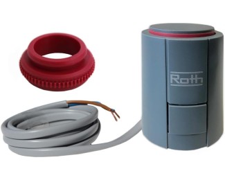 Actuador 230V 1W sin corriente cerrado (incluye adaptador VA90) Roth 1135007412