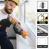 Masilla de poliuretano Sikaflex 11FC antracita cartucho 300ml