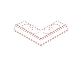 Ángulo vierteaguas de aluminio lacado Novovierteaguas Eclipse XS