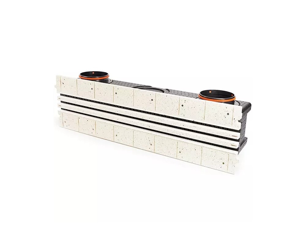 Difusor lineal plano empotrar aire acondicionado 3 ranuras 150mm Ergovent Lineo Pro Condi