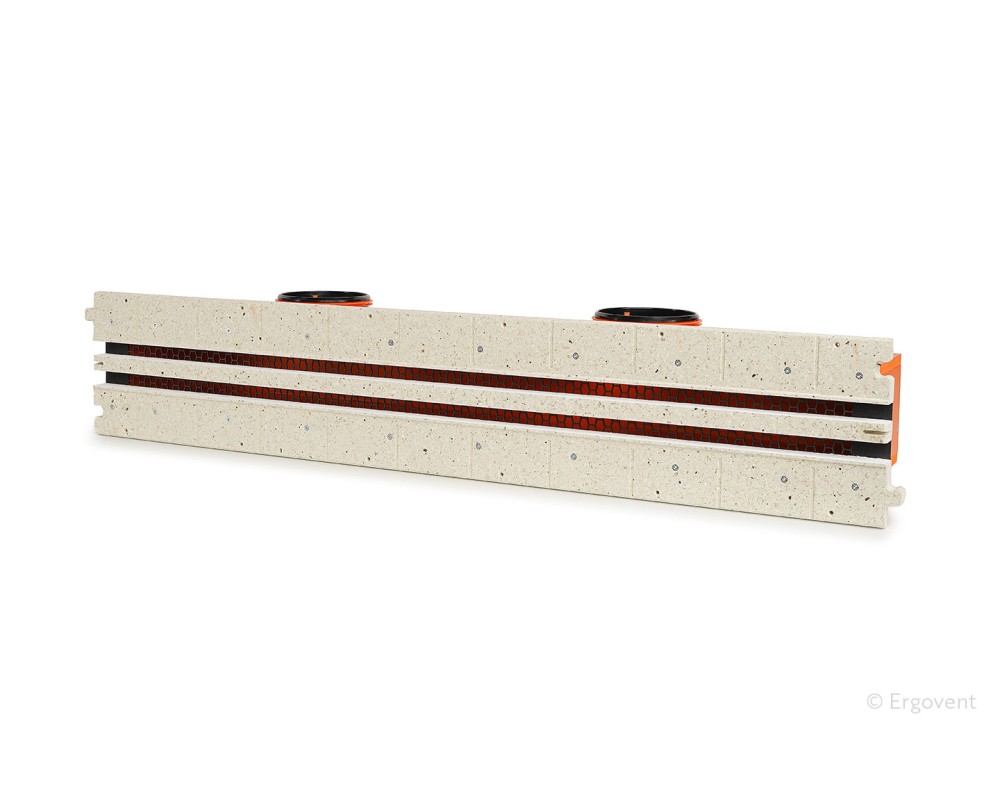 Difusor lineal plano empotrar aire acondicionado 2 ranuras Ergovent Lineo Pro Condi