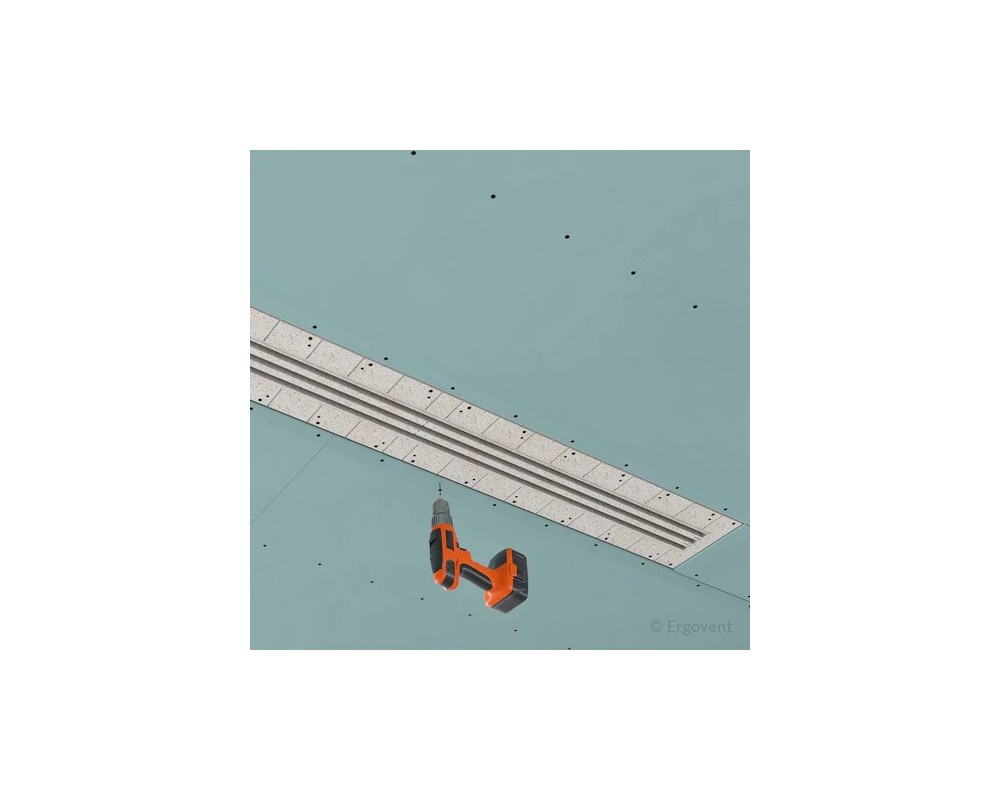 Difusor lineal plano empotrar aire acondicionado 3 ranuras 160mm Ergovent Lineo Pro Condi