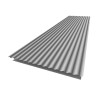 Chapa ondulada 18/76 acero galvanizado 3000x1000mm Silver Metallic RAL 9006
