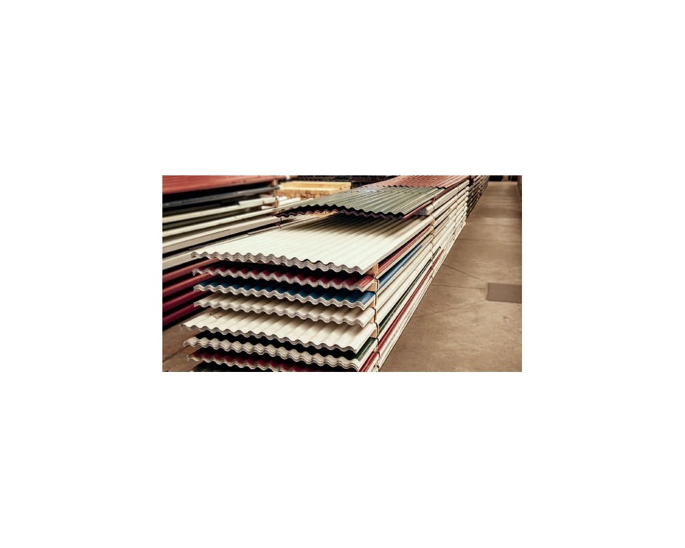 Chapa ondulada 18/76 acero galvanizado 3000x1000mm Silver Metallic RAL 9006