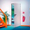 Puerta cortafuegos EI2 120 con ojo de buey Ø250mm 1000x2035mm empujar izquierda Novoferm Basis