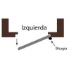 Puerta cortafuegos EI2 120 con ojo de buey Ø250mm 1000x2035mm empujar izquierda Novoferm Basis